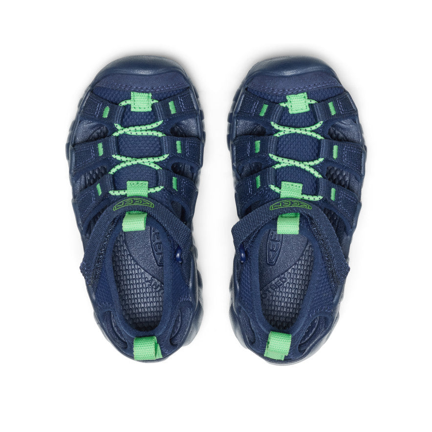 Little Kids' Hyperport H2 Sandal | Naval Academy/Vibrant Green - Image 4