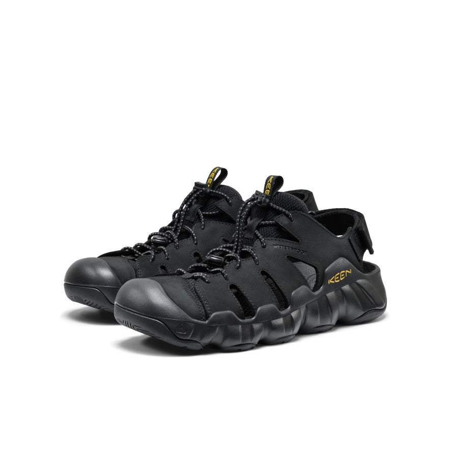Men's Hyperport Fisherman Leather Sandal | Black/Keen Yellow - Image 2