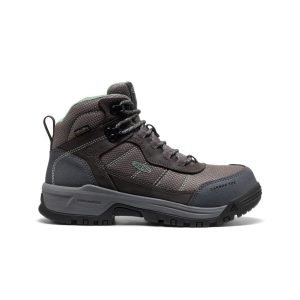 Women's Skokie Waterproof Work Boot (Carbon Toe)  |  Magnet/Black