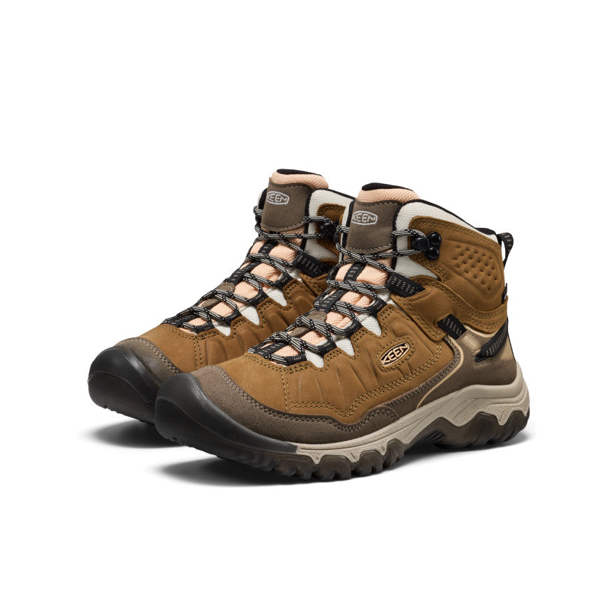 Women's Targhee IV Waterproof Hiking Boot | Coyote/Peach Fuzz - Image 2