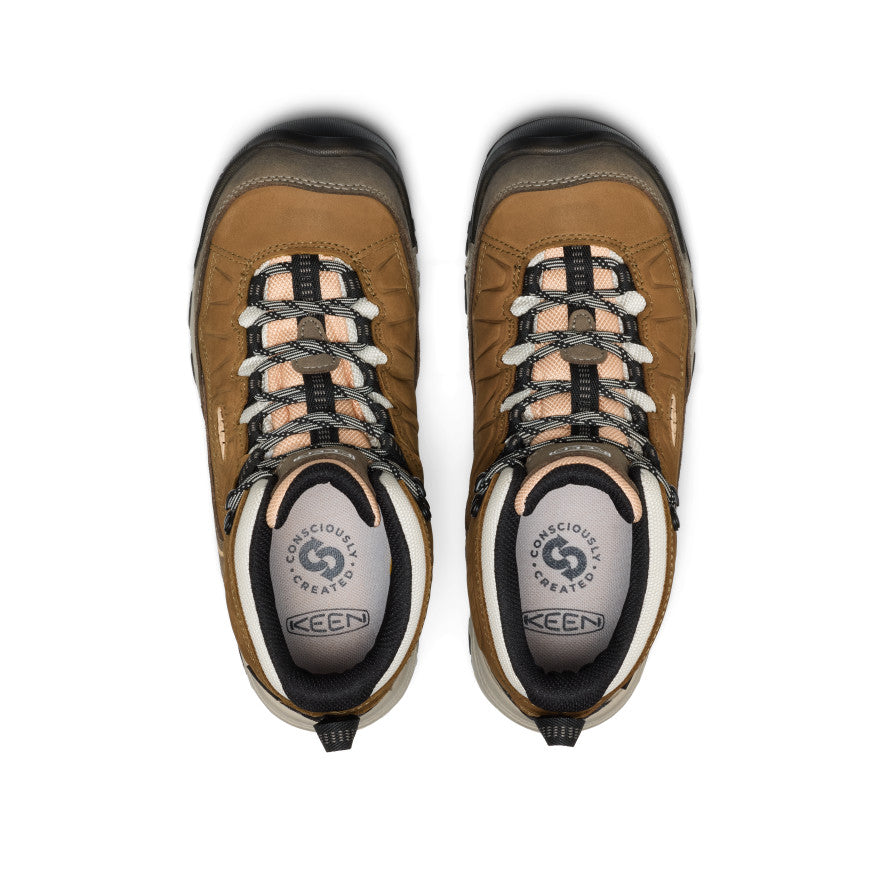 Women's Targhee IV Waterproof Hiking Boot | Coyote/Peach Fuzz - Image 4