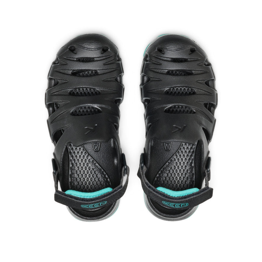 Big Kids' HyperFLT Clog | Black/Bright Aqua - Image 4