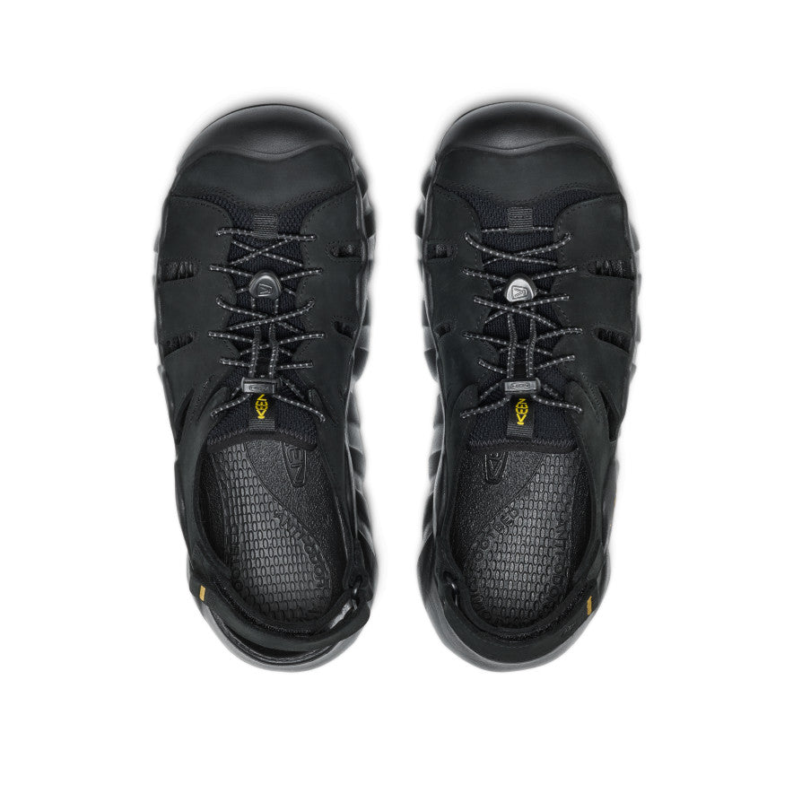 Men's Hyperport Fisherman Leather Sandal | Black/Keen Yellow - Image 4