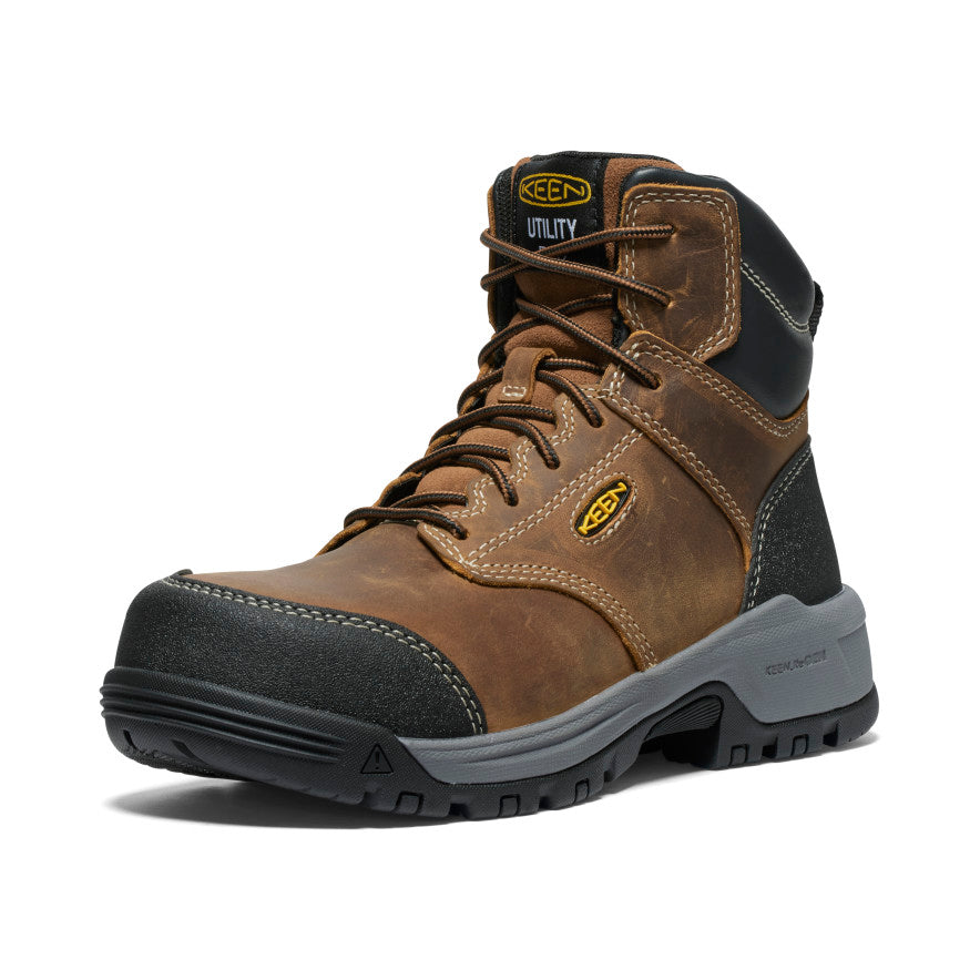 Women's Evanston 6 ESD Boot (Carbon Toe) | Bison/Black - Image 3