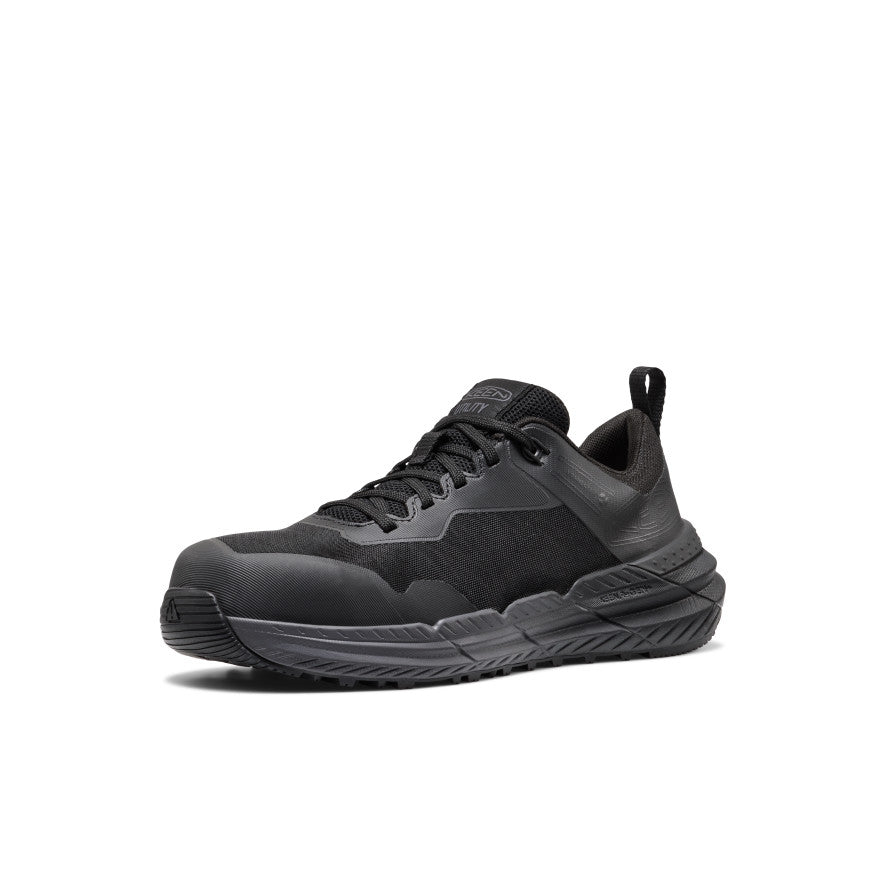Women's Speedworks ESD Work Sneaker (Carbon Toe) | Black/Black - Image 3