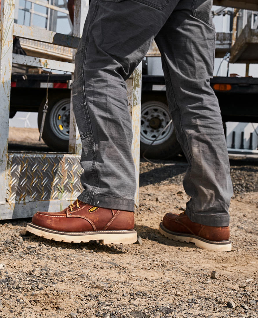 Men's Cincinnati 6 Waterproof 90° Heel Boot (Carbon Toe) | Belgian/Sandshell - Image 8