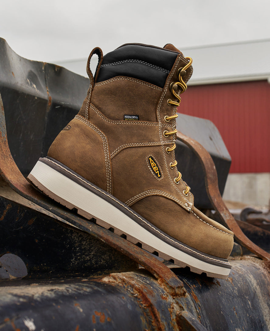 Men's Cincinnati 8 Waterproof Boot (Carbon Toe) | Belgian/Sandshell - Image 8