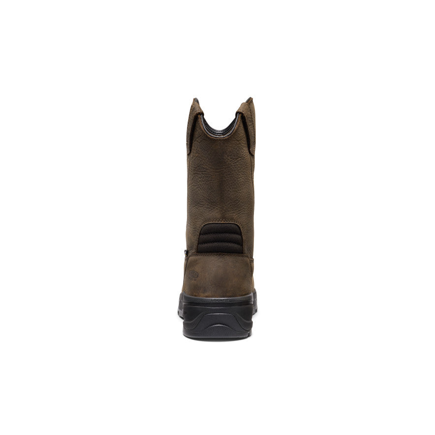 Men's CSA Flatland Pull-On Waterproof Work Boot INT MET (Carbon Toe) | Dark Brown/Black - Image 5