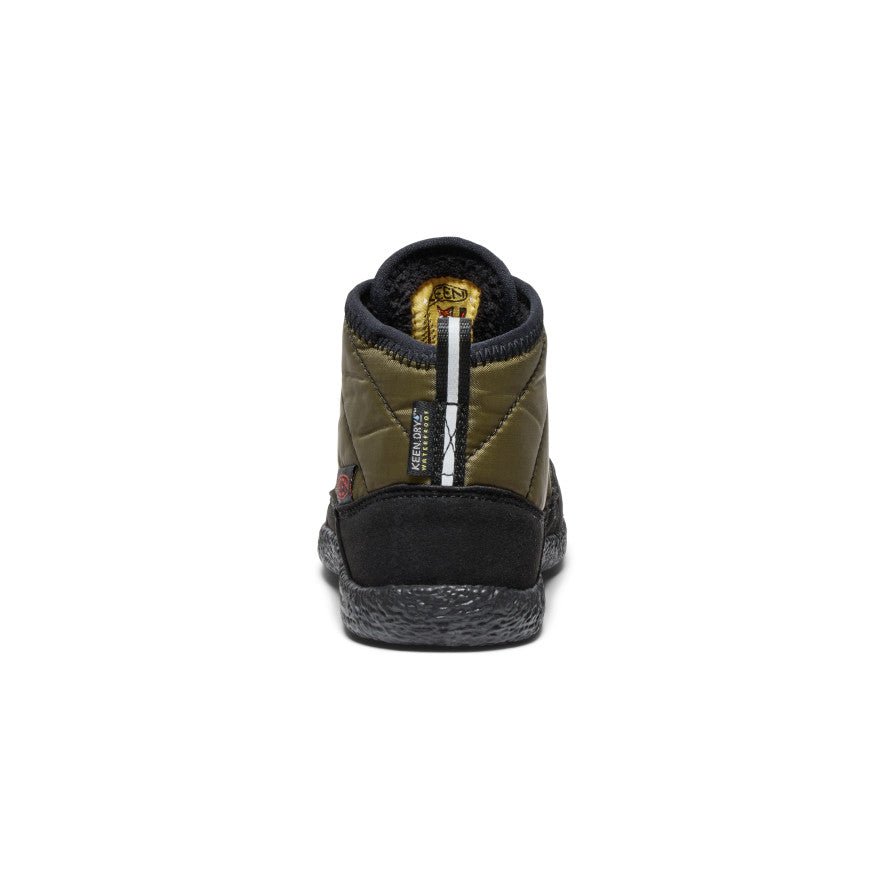 Little Kids' Howser II Waterproof Chukka | Dark Olive/Gold Flame - Image 5