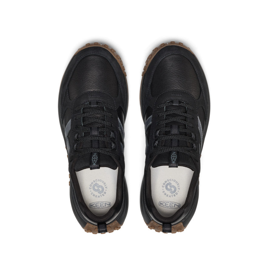 Men's KS86 Leather Sneaker | Black - Image 4