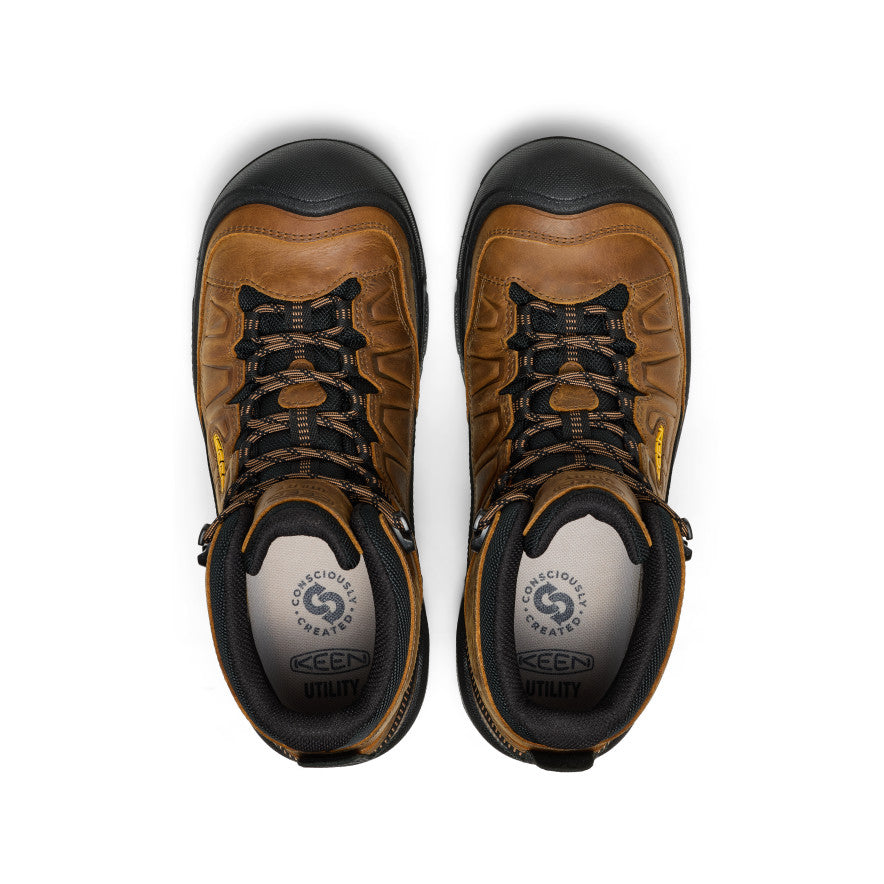 Men's Targhee IV Waterproof Work Boot (Soft Toe) | Belgian/Black - Image 4