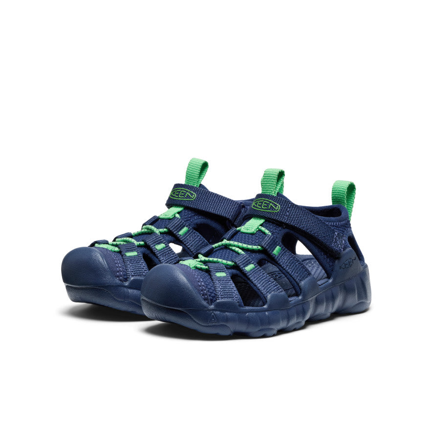Little Kids' Hyperport H2 Sandal | Naval Academy/Vibrant Green - Image 2