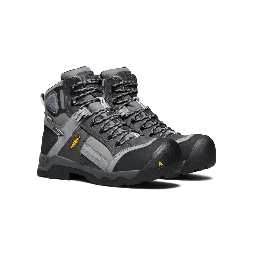 Men's Davenport 6 Insulated Waterproof Boot (Composite Toe) | Magnet/Steel Grey - Image 2