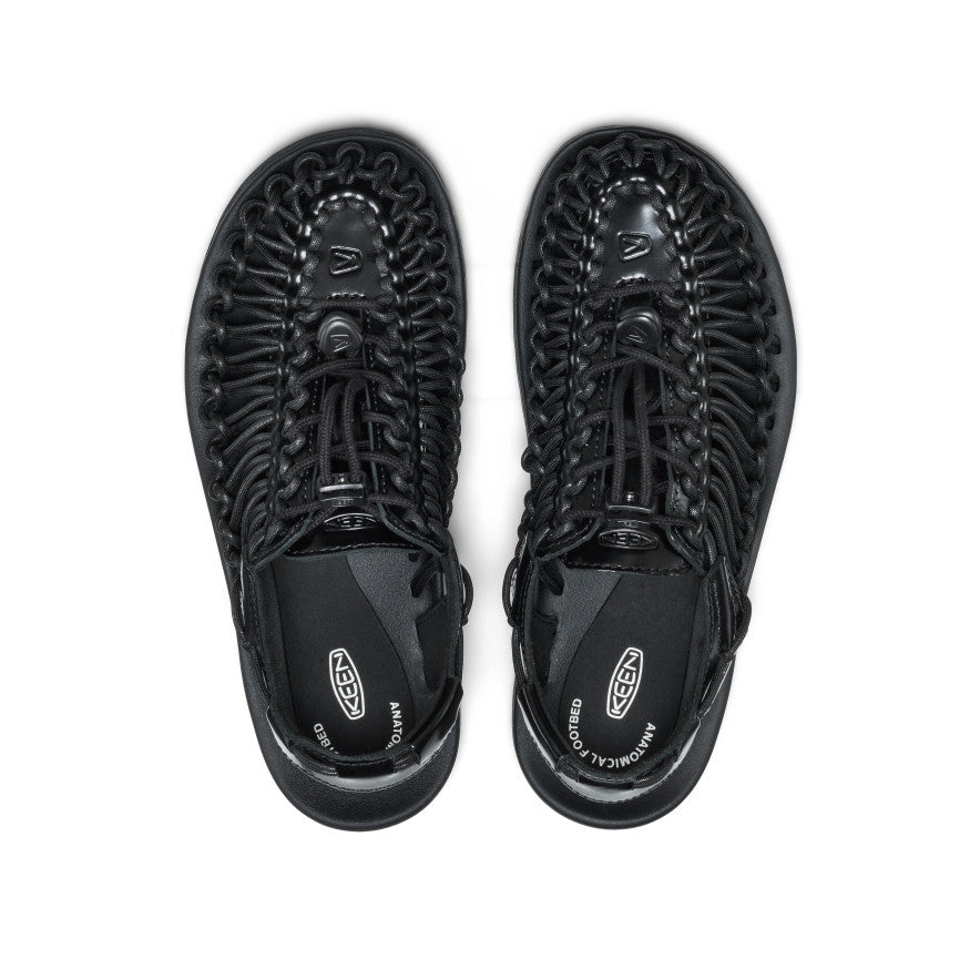 All Gender UNEEK Leather Sneaker | Perseid Black - Image 4