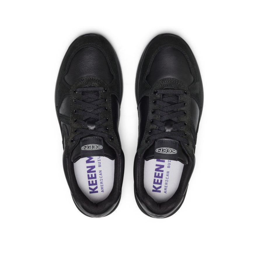 Men's KM2 Leather Jogger | Black/Black - Image 4