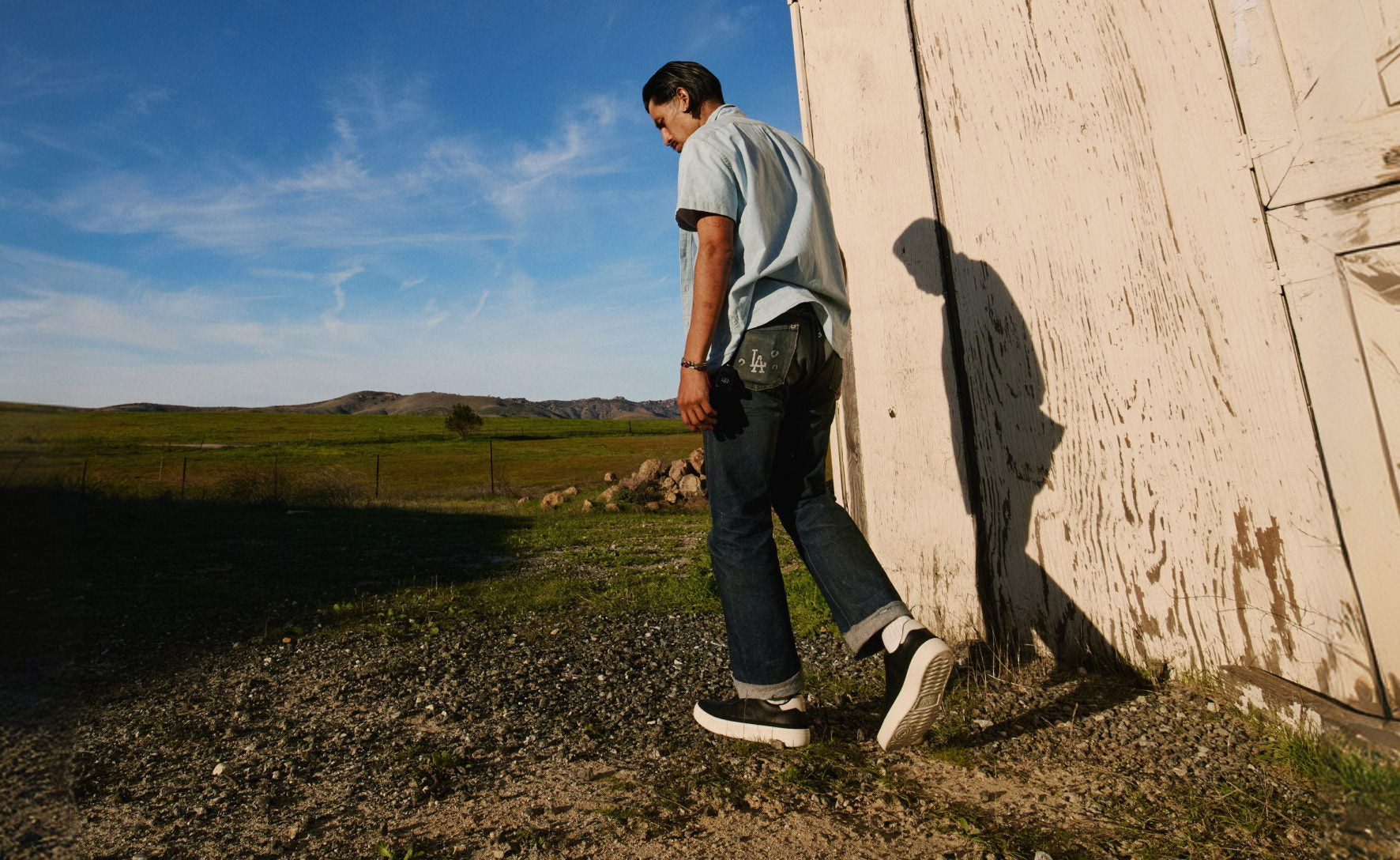 Men's KM1 Leather Sneaker | Black/Birch - Image 7