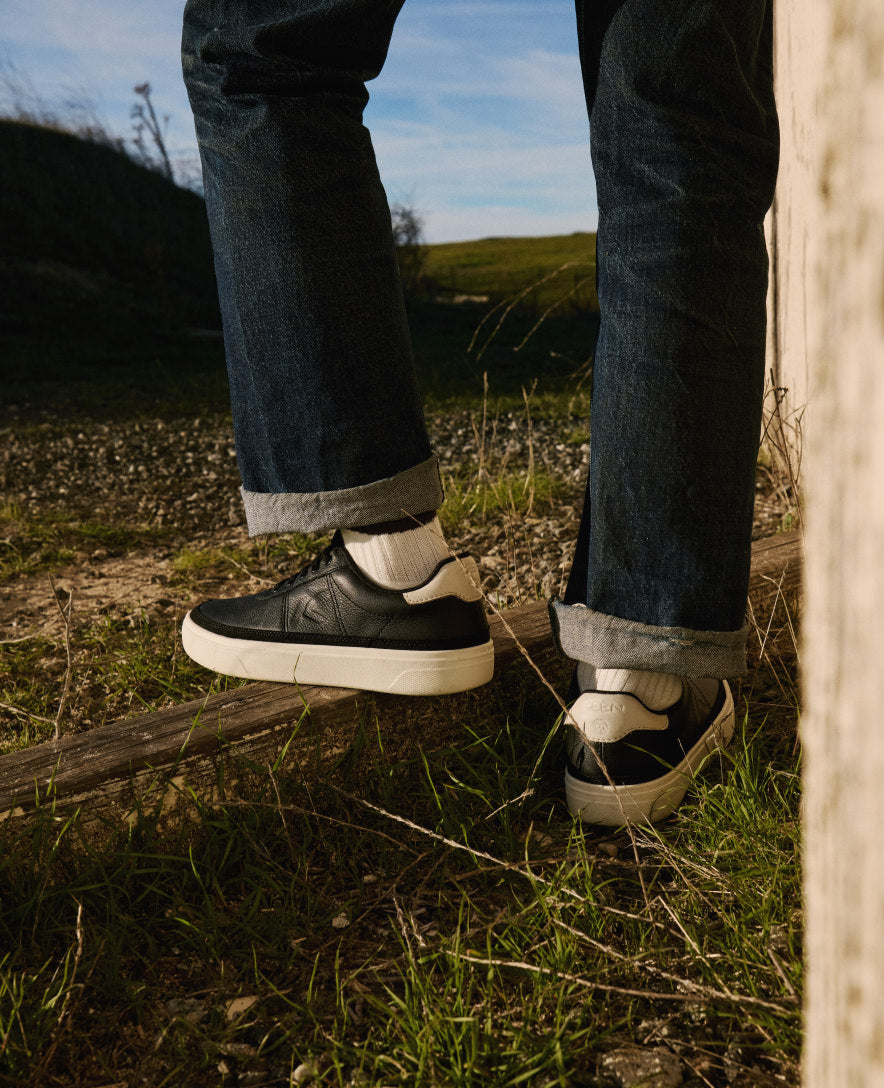 Men's KM1 Leather Sneaker | Birch/Birch - Image 8