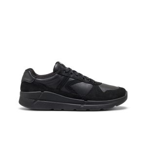 Men's KM2 Leather Jogger | Black/Black