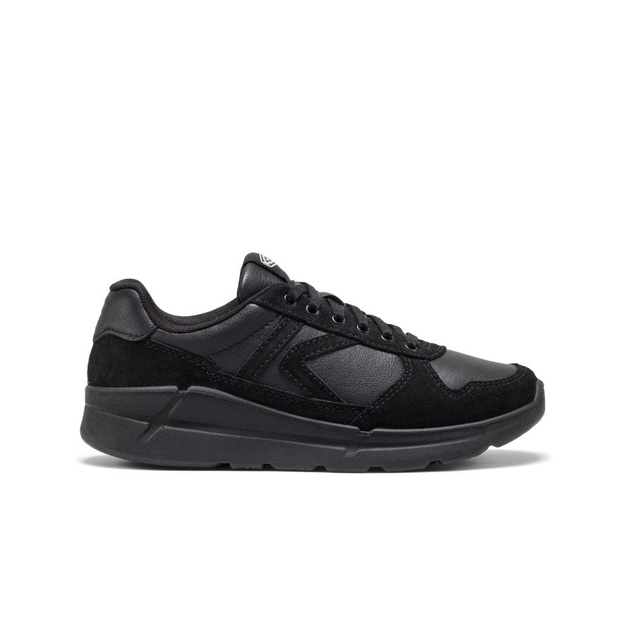 Women's KM2 Leather Jogger | Black/Black