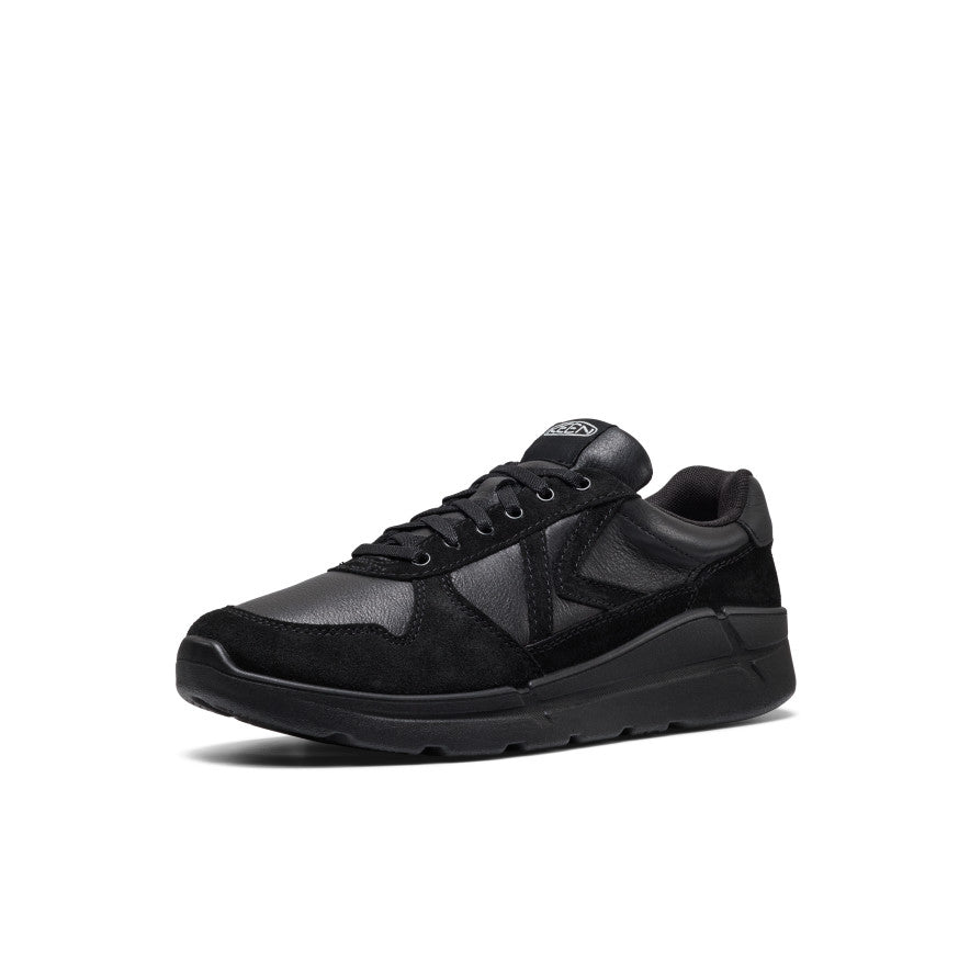 Men's KM2 Leather Jogger | Black/Black - Image 3