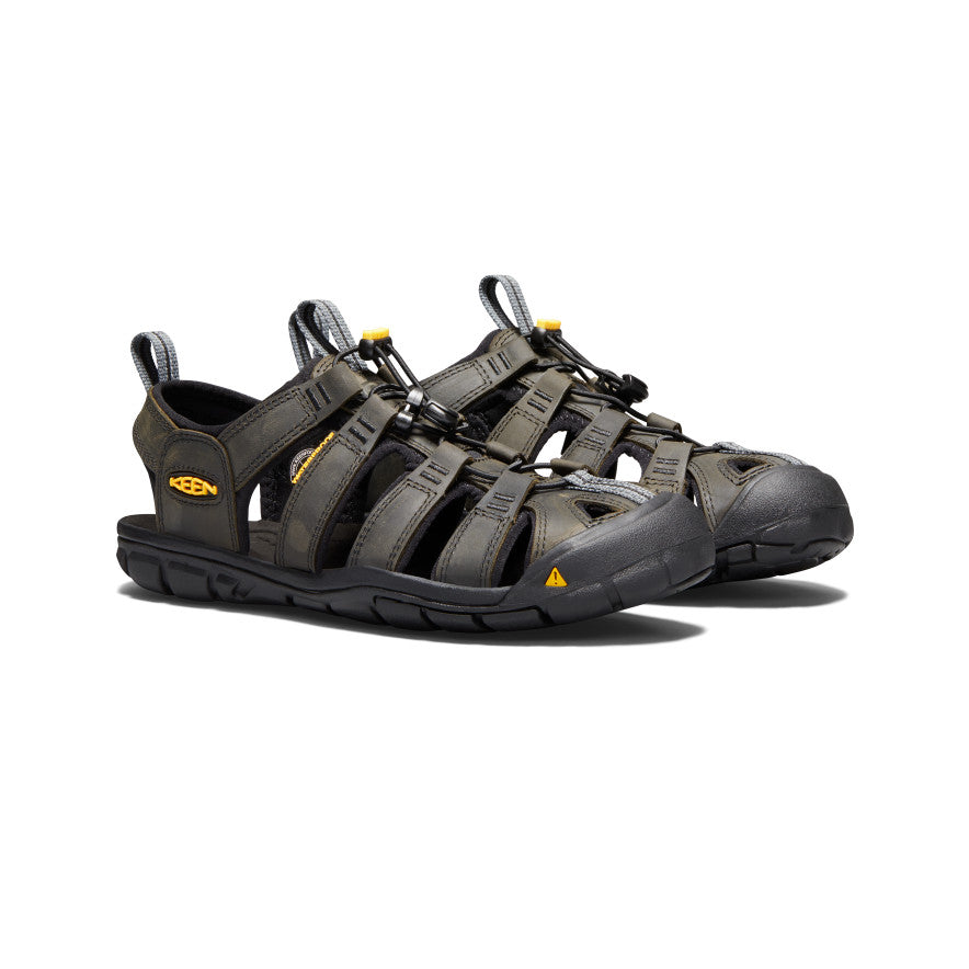 Men's Clearwater CNX Leather Sandal | Magnet/Black - Image 2